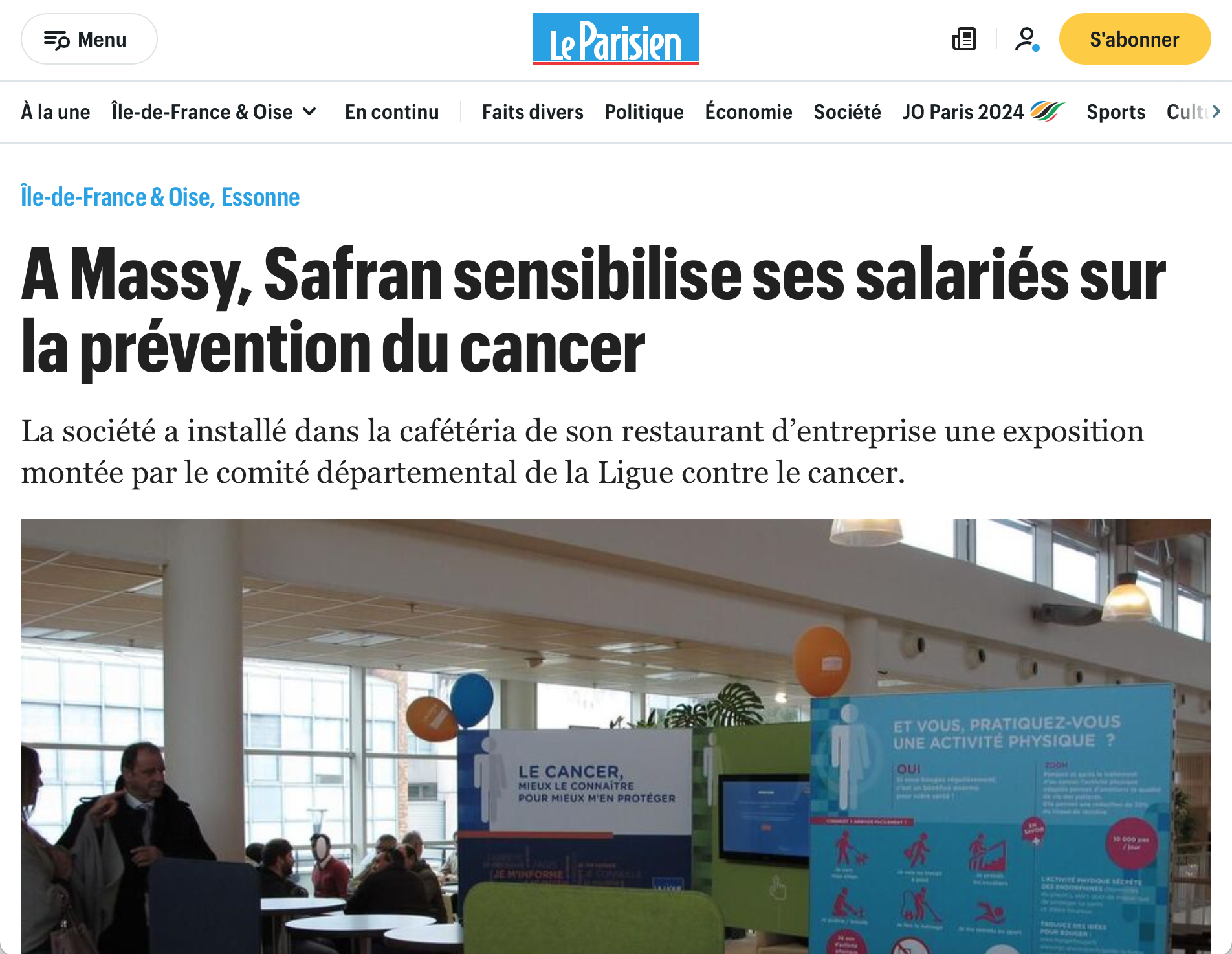 Article de presse Le Parisien